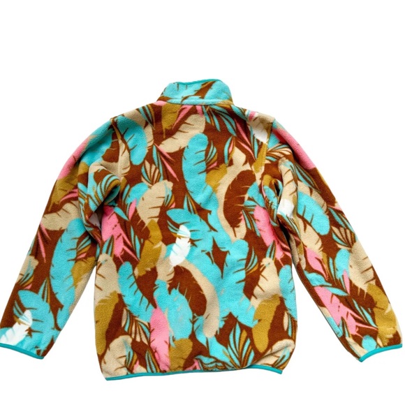 Patagonia Synchilla Snap T Fleece Pullover Feather Dance Bear Brown Sz XXS - Picture 6 of 7